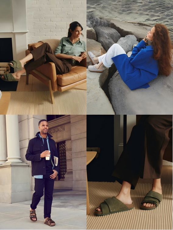 BIRKENSTOCK footwear showcasing comfort-focused design
